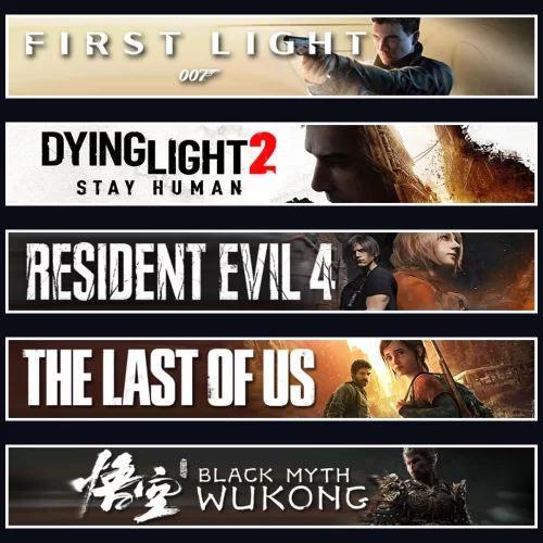 007 +DY2 +Evil 4 +TLOU1 +Wukong